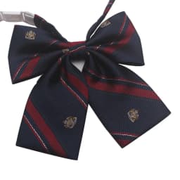 Polyester JK Necktie Simple Plaid Neckwear Striped Neck Tie Clothes Accessories Cravat Uniform Bow Tie Women Men