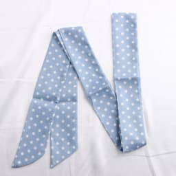 Women Narrow Long Scarf Polka Dot Tie Bag Ribbon Headband Choker Streamer Lady Accessories