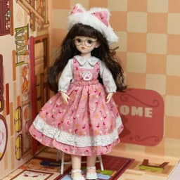 1/6 Bjd Doll Starry Blue Eyes 30CM 23 Movable Jointed Dolls Fashion Dress DIY Toy Dolls with Shoes for Children Birthday Gifts