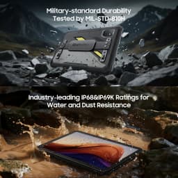 BlackView Active 7 11'' Rugged Tablet [charger not included]Android 15 24GB(8GB+16GB)+128GB Night Version IPS 10000mAh 45W NFC