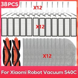 For Xiaomi Robot Vacuum S40C / E101 Parts Accessories Main Side Brush Filter Mop Rag Robot Vacuum Cleaner Consumable