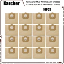 Replacement Dust Bag Hepa Filter For Karcher MV3 WD3 WD3200 WD3300 A2204 A2656 WD3.500P SE4001 SE4002 Vacuum Cleaner Parts