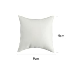White PU Leather Jewelry Display Stand for Rings Earrings Necklaces - Store Window Counter Showcasing Rack for Jewelry Props