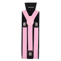 Solid Color Elastic Leather Suspenders Clip-on Buckle Men Straps Adjustable Elastic Y-Back Braces For Wedding Suit Accessories