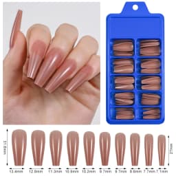 100Pcs Black Almond False Nails Acrylic Press On Nail Reusable French Full Cover Stiletto Fake Nails Tips Extension For Women