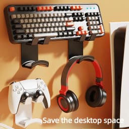 No Drilling Wall Mounted Game Controller Bracket Universal Game Controller Hanger Rack Holder for For Steam Controller2/PS5/PS4