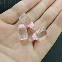 10pcs Cute 1:12 Simulation Mini Milk Bottle Feeding Bottles Miniature Baby Bottle DIY Dollhouse Miniature Accessories
