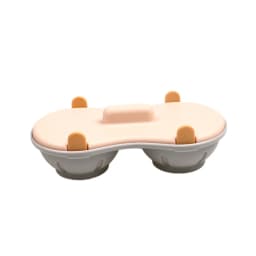 Microwave Egg Poacher Efficient Microwave Double Egg Poacher Cook Poached Eggs with Detachable Drain Basket Heat for Kitchen