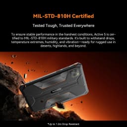 Blackview Active 5 Rugged Tablet [No EU Charger] 6GB+128GB 8.68'' Android 15 IPS 6600mAh Doke AI 16MP NFC Fingerprint