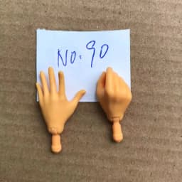 New Original Replacement Doll Hands Monstering High Doll Toy Parts Black Gray Yellow Blue Fishman Doll Hands DIY Toy Accessories