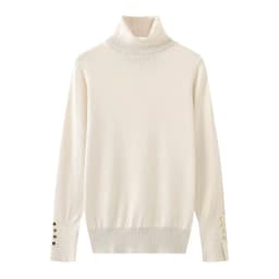 YENKYE Autumn Women Long Sleeve Basic Turtleneck Knit Sweater Casual Pullover Knitwear