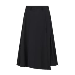 VIMLY Black Wide-Leg Pants 2026 Autumn Flowy Ankle-Length Side Zipper Detail Trousers Office Lady Commuter Fashion Bottoms A1738