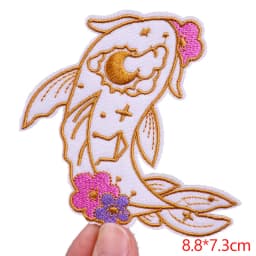 Hot New Animal Cat Embroidered Patches Iron On Patches For Clothing Thermoadhesive Patches Cartoon/Frog Dinosaur Duck Patch DIY
