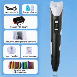 3D Printing Pen 40 Colors DIY 3D Painting Children Toys Fun Camouflage With LCD Screen Compatible PLA Filament Toys Gift