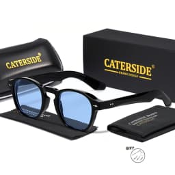 CATERSIDE Fashion Men's Optical Sunglasses Round Customized Prescription Sun Glasses Women's Party Travel Decoration Eyewear