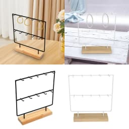 Jewelry Display Rack with 10 Hooks Earrings Organizer Jewelry Organizer for Earring Cards Pendants Bracelet Ring Hanging