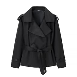 Elegant Lace Up Solid Overcoat Women Chiclapel Collar Button Full Sleeve Loose Coat Autumn Female Street New Oversize Outerwear