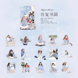 30 pcs/pack Vintage Creativity Cartoon character Sticker Adhesive Diy Diary Stick Labels Scrapbooking material