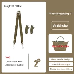 Wide Bag Strap For Longchamp S, Crossbody Shoulder Strap Mocha Artichoke Belt, Cowhide Bag Replacement Accessories