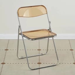 Modern Simple Acrylic Transparent Folding Chair Portable Dining Leisure Chair for Home Living Room Balcony