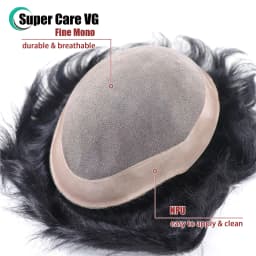 6*8/ 6*9/ 7*10/8*10 Lace With PU Toupee Men Breathable French Lace Front Men's Wig Human Hair Toupee Men's Replacement Systems