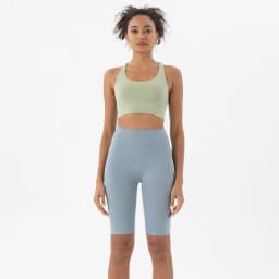 Nylon Yoga Set Gym Two Piece Sets Womens Bra Top Women Cycling Shorts Sport Fitness Sportswear 45 Colors Womens Clothing