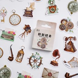 46Pcs Flower Envelope & Letter Stickers per Box for Junk Journal Diary Planner Scrapbooking Decorative DIY Craft