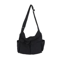 Workwear Canvas Shoulder Bag Large Capacity Retro Messenger Bag New Student Class Messenger Bag