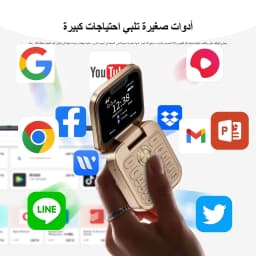 SERVO I18 mini 2G GSM/4G LTE Network Flip Mobile Phone 1.77-inch Screen Dual SIM FM Radio Flashlight Blacklist Mobile Phones