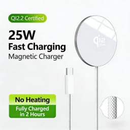 New Qi2.2 Magnetic Charger For 25W Super Wireless Fast Charging For iPhone 18 17 16 15 14 13 12 Pro Max Samsung S25 S24 S23