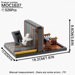 MOOXI Interstellar Sci-Fi Movie Scene Spaceship Adults Building Blocks Set MOC Bricks Model Kit DIY Toys For Kids Boys Girl Gift