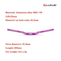 MTB Handlebar Aluminum Alloy Bicycle Handlebar for Road Mountain Bike Handlebar 31.8mm*650/720/780mm Steering Wheel for Bicycle