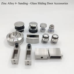 Shower Room Glass Sliding Door Hardware Kit Stainless Steel Sliding Door Pulley Bathroom Accessories