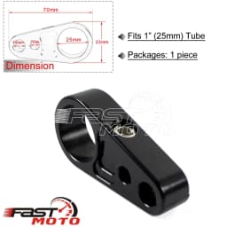 1" 25mm 1-1/4" 32mm Motorcycle Frame Handlebar Clutch Cable Brake Line Clamp Fixed Clips Wiring Support Adapter for Harley