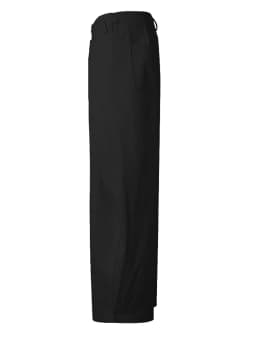 EAM High Waist Black Button Irregular Spliced Long Wide Leg Pants New Trousers Women Fashion Tide Spring Autumn 2026 CPG2744