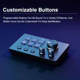 Ajazz AKP03E/153E Desktop Helper Desk Console Panel Controller Programmable Macro Custom Button Mini Keyboard Multiple Scenario