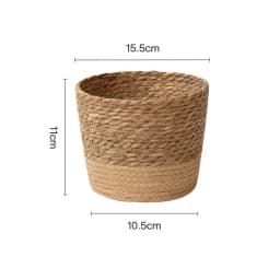 Woven Dirty Storage Seagrass Wickerwork Rattan Hanging Flower Pot Plant Organizer Garden Gadgets Holder Кашпо Для Цветов