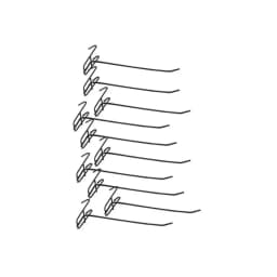 10Pcs Reusable Mesh Panel Hangers Metal Wear-resistant Storage Hook Removable Universal Net Panel Hooks Store Storage Display