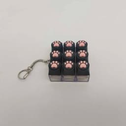 Silicone Soft Cat Claws Keychain Key Ring Pendant Mobile Phone Backpack Pendant Desktop Accessories Decompression Press Tools