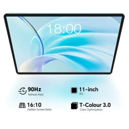 2026 Teclast P50 Tablet 11 Inch HD IPS Display, 12GB RAM(4GB +8GB) 128GB ROM Unisoc T606 Octa Core Processor Android 16 Dual Band WiFi Bluetooth 5.0 7000mAh Type-C 13MP+ 5MP Portable Learning Entertainment Tablet PC For Students Daily Work Video Gaming