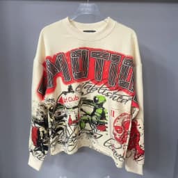 Mixed Emotion Angel Print Splicing Long Sleeves T Shirt Men Women Classic Letters Logo Rhinestone T-Shirts Long Sleeve