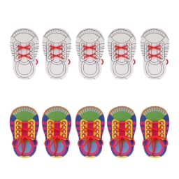 Shoelace Threading Teaching Toys Learn to Tie Shoelaces Toy Kids Toddlers Fine Motor Skills Toy Early Educational Toys Boys Girl