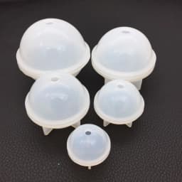 3D Sphere Ball Silicone Mold Round Clear Mould for UV Resin Epoxy Resin Craft Supplies Flowers Preservation for Home Decor
