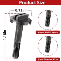 For Milwaukee 2626-20 18V Multi-Tool 2626-20 F40A 2626-20 F40B Blade Backing Pad Screw 06-75-0025 Replacement