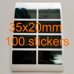 20x10mm or 35x20mm Black Vinyl Security Seal VOID Left If Removed Tamper Evident Removal Proof Package Safety Protection Sticker