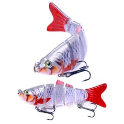 10cm 18g Sinking Wobblers 6 Segments Fishing Lures Multi Jointed Swimbait Hard Bait Fishing Tackle For Bass Isca Crankbait
