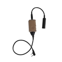 FCS TACTICAL V20 PTT Single Communication Channels for AMP Headset High Quality Tactical Call Accessories Lightweight Design