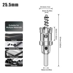 1pc 12-160mm TCT Carbide Hole Saw Drill Bit Hole Saw Cutter For Stainless Steel Metal Alloy Drilling