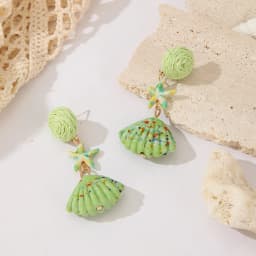 Cute Octopus Earrings Creative Glass Octopus Long Drop Earrings Unqiue Marine Series Design Earrings Wholesale Custom Packaging
