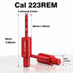 22LR 22 LR 40S&W 30-30 .25 .27 7mm 6.5mm 177 7.62 300win 12GA 45ACP 223rem 9mm Laser Training Bullet Bore Sight Dry Fire Laser
